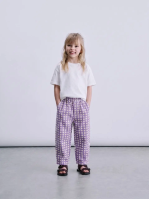 T-shirt basique oversize + Jean ballon Daisy violet 🌼