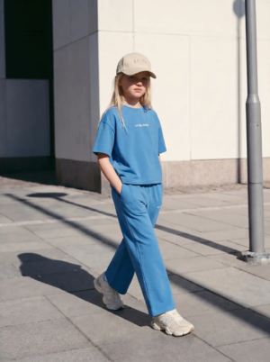 Ensemble Fille La Ciel Paris Bleu Denim + Casquette