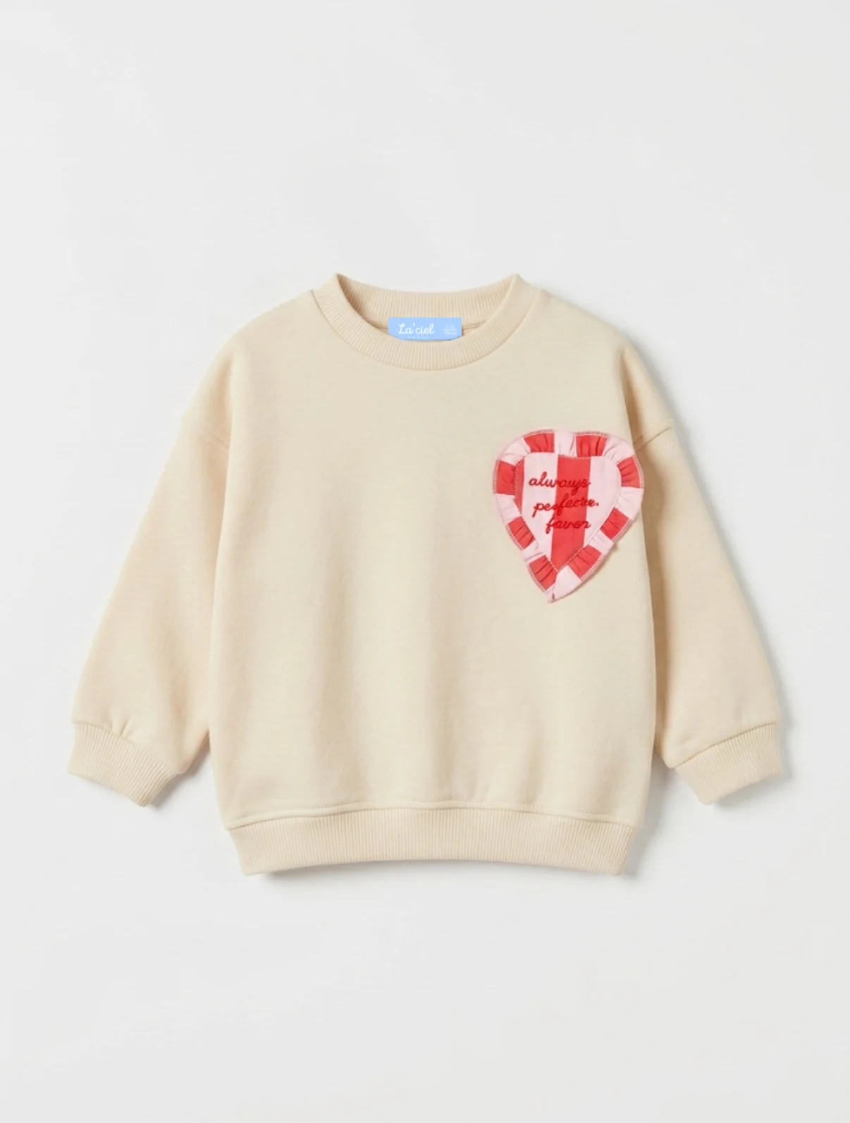 Ensemble fille sweat cœur et jean à motifs fraises – Image 3