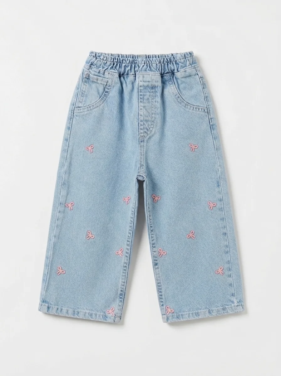 Ensemble fille sweat et jean brodé – Image 4