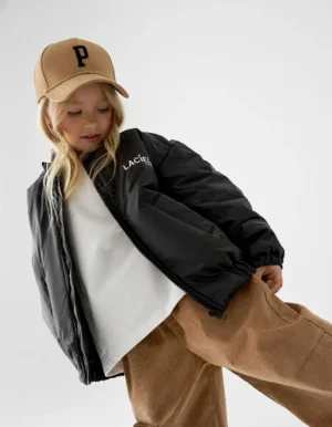 Veste bomber noire enfant unisexe